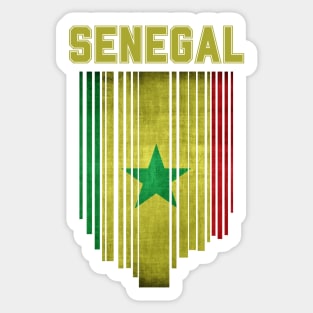 Senegal flag, senegalese flag Sticker